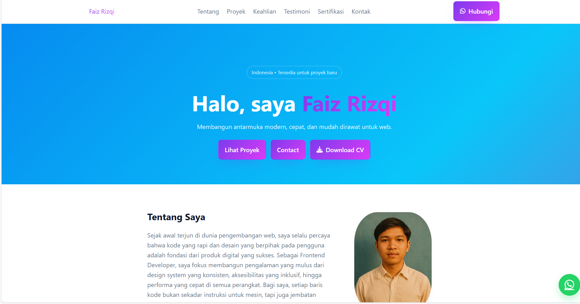 Restaurant Website — Landing Page